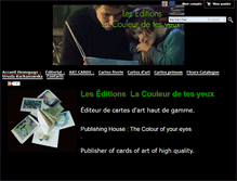 Tablet Screenshot of leseditions-lacouleurdetesyeux.weonea.com